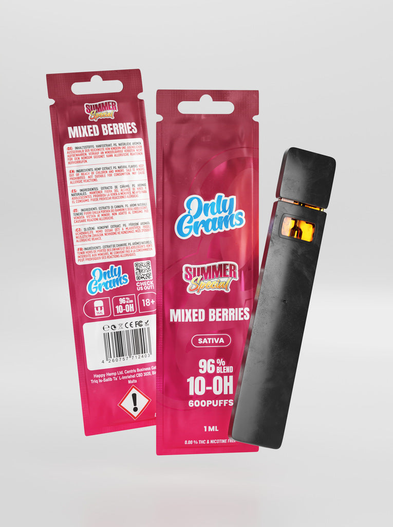 OnlyGrams 10HC Einweg Vape - Mixed Berries (96% 10-OH-HHC)
