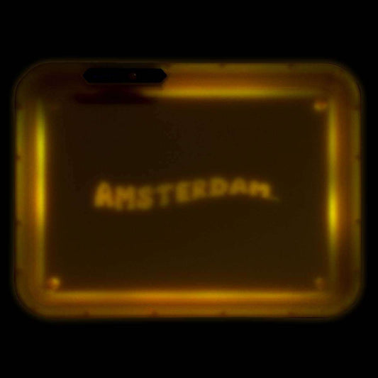Amsterdam | Acyrlic Multi Colors LED Tray Yellow