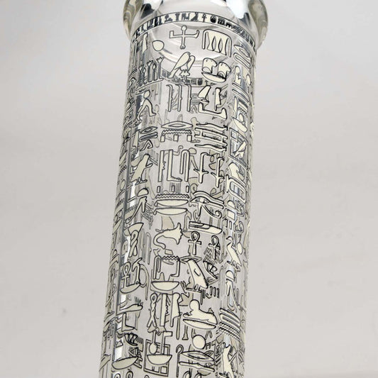 Black Leaf Hieroglyphen Beakerbong Ice Glow