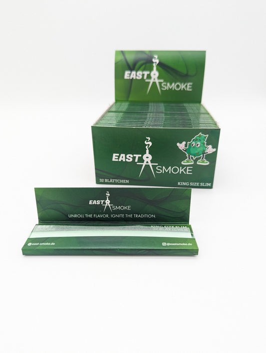 East Smoke Green Papers - King Size Slim
