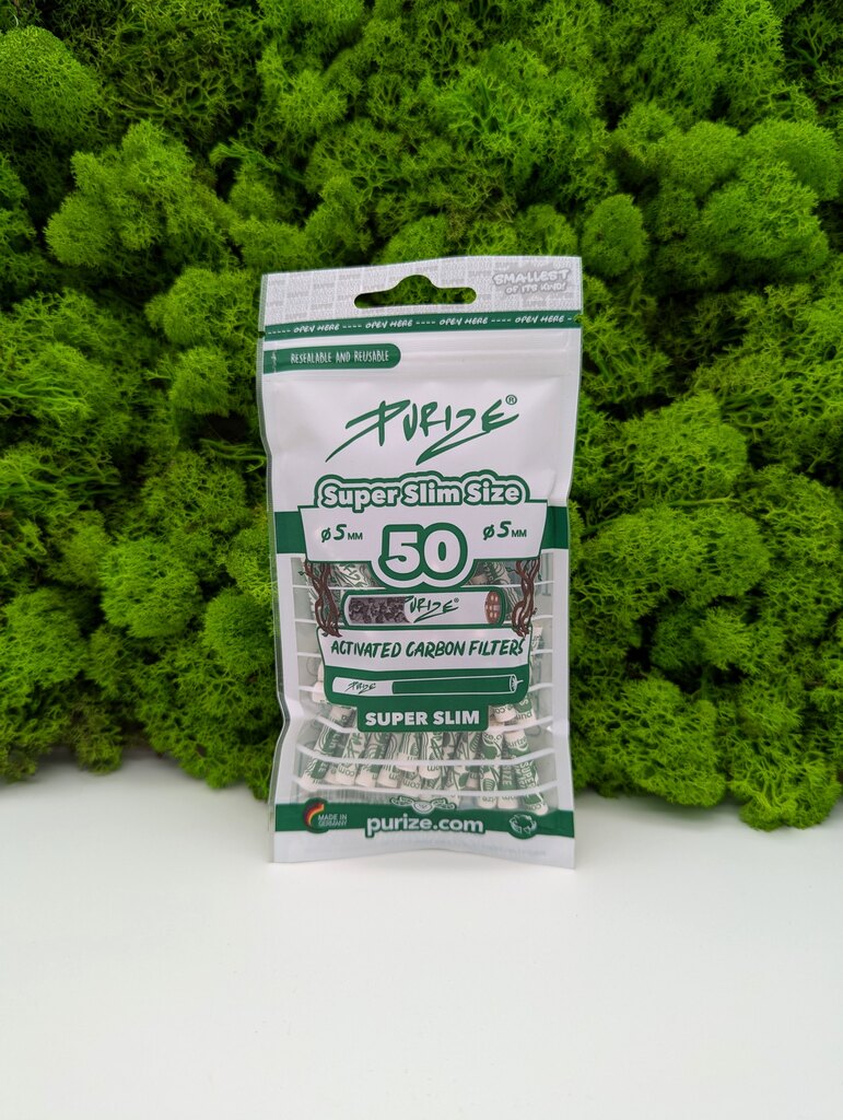 PURIZE "Super Slim Size" Aktivkohlefilter - 50er Baggy
