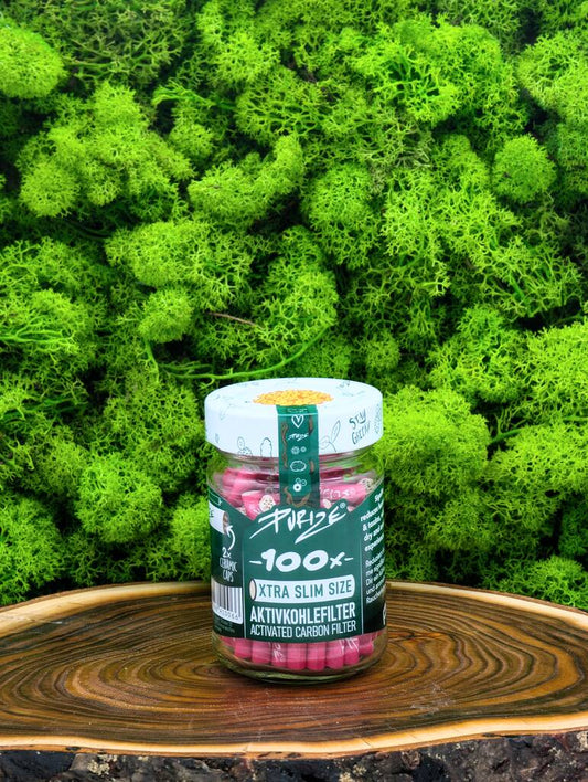 PURIZE Aktivkohlefilter "XTRA Slim Size" (ø 5,9 mm) - 100er Glas