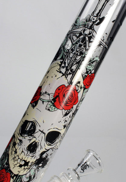 Black Leaf Zylinderbong Schädel