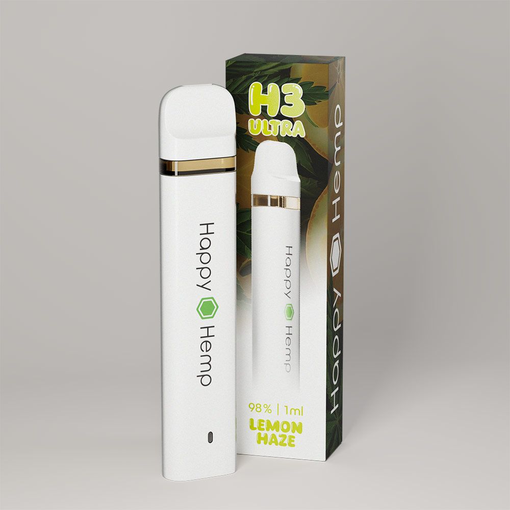 Happy Hemp H3 Ultra Vape - Lemon Haze 1ml