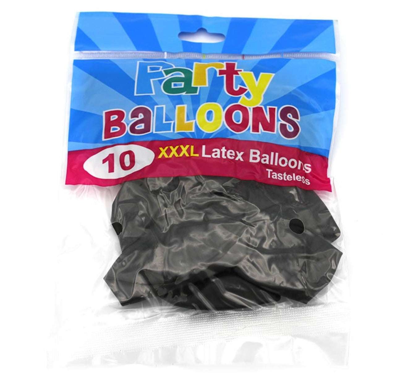 Party Ballons XXXL Schwarz Latex 10 Stück