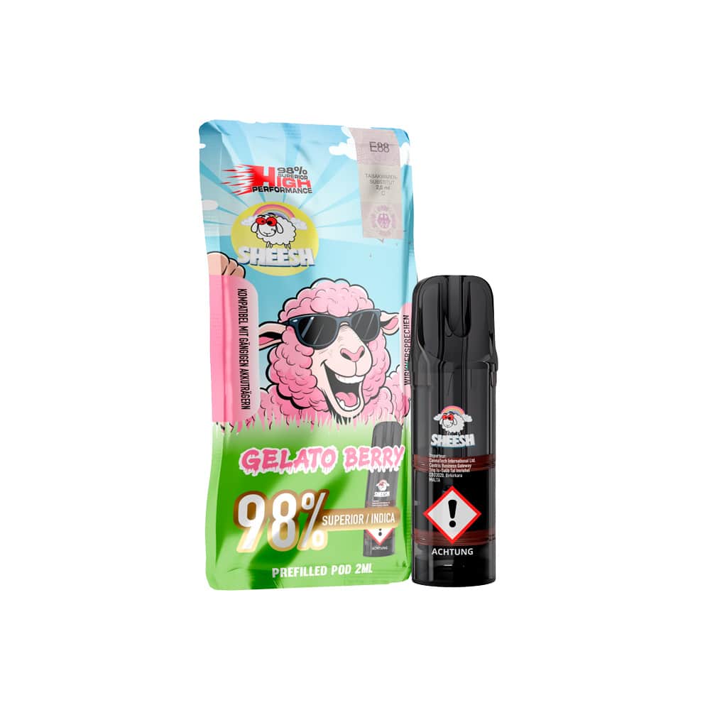 SHEESH Signature Pod - Gelato Berry (Indica) - 98% Superior