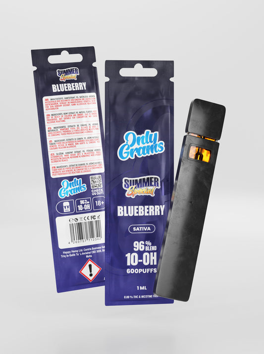 OnlyGrams 10HC Einweg Vape - Blueberry (96% 10-OH-HHC)