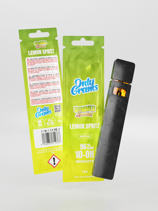 OnlyGrams 10HC Einweg Vape - Lemon Spritz (96% 10-OH-HHC)