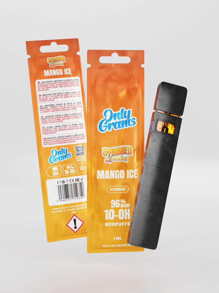 OnlyGrams 10HC Einweg Vape - Mango Ice (96% 10-OH-HHC)