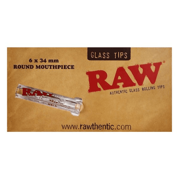 RAW Glass Tips 6x35mm (rundes Mundstück)
