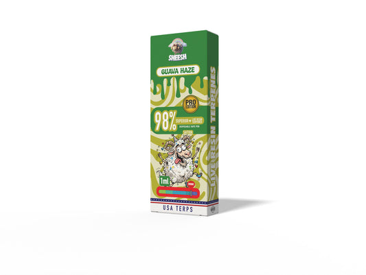 Sheesh - Superior Pro - Guava Haze 1ml (Sativa) 🥭