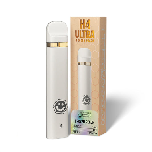 Happy Hemp H4 Ultra Vape - Frozen Peach 1ml 🍑❄️