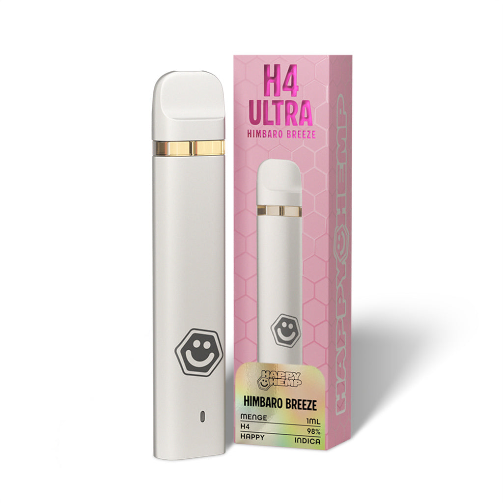 Happy Hemp H4 Ultra Vape - Himbaro Breeze 1ml 🍇❄️