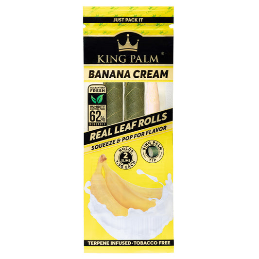 King Palm 2 Slim Rolls Banana Cream