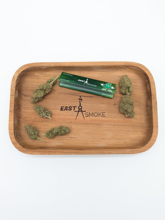 East Smoke Teakholz Drehunterlage