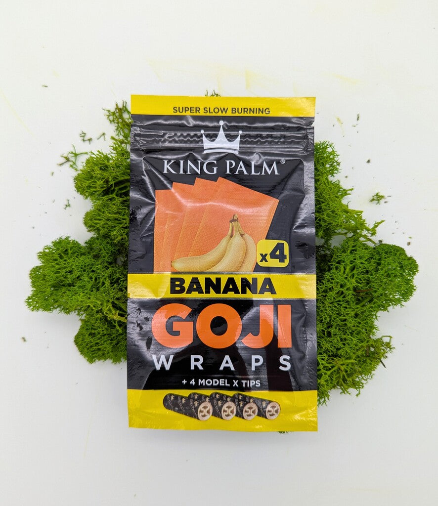 King Palm 4 Goji Wraps "Banana" + Tips