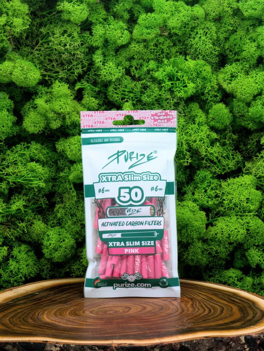 PURIZE Aktivkohlefilter Xtra Slim Size 5,9mm, 50er Packung