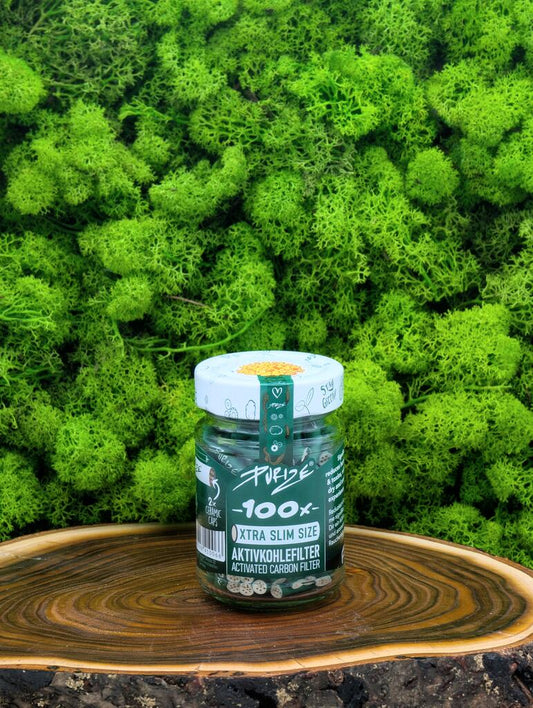 PURIZE Aktivkohlefilter "XTRA Slim Size" (ø 5,9 mm) - 100er Glas