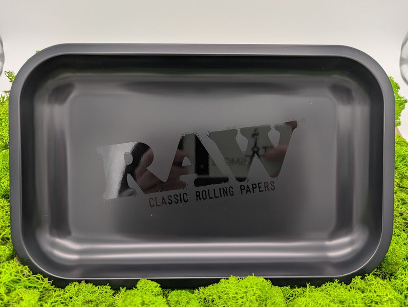 RAW Rolling Tray Drehunterlage Medium - "klassisch Schwarz"