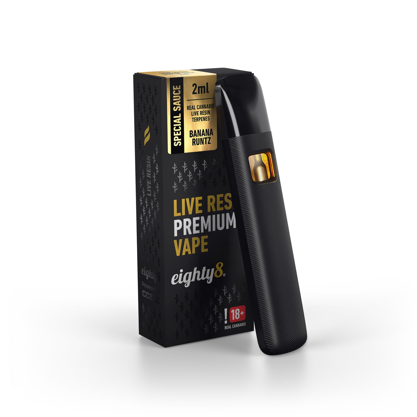 Eighty8 Live Resin CBD Vape - Banana Runtz