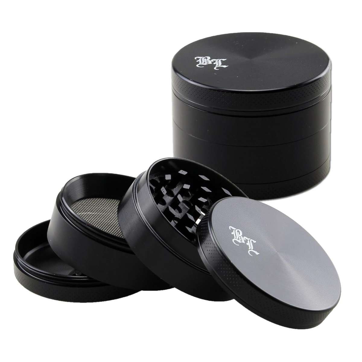 Black Leafe Grinder 4-tlg. schwarz