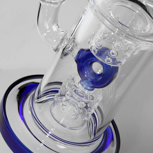 Black Leaf Arty Kunstglasbong mit Lochdiffusor