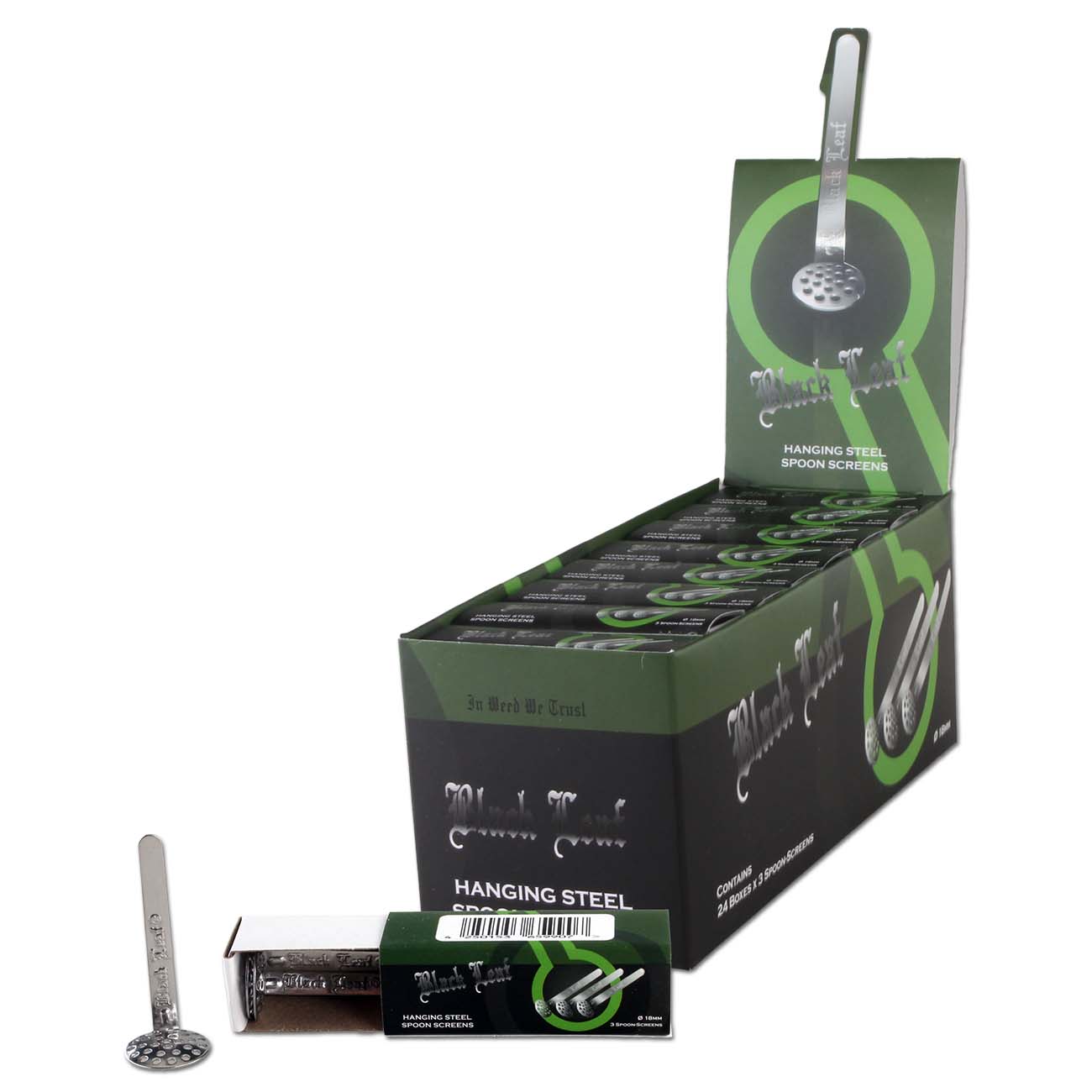 Black Leaf Edelstahl-Hängesiebe