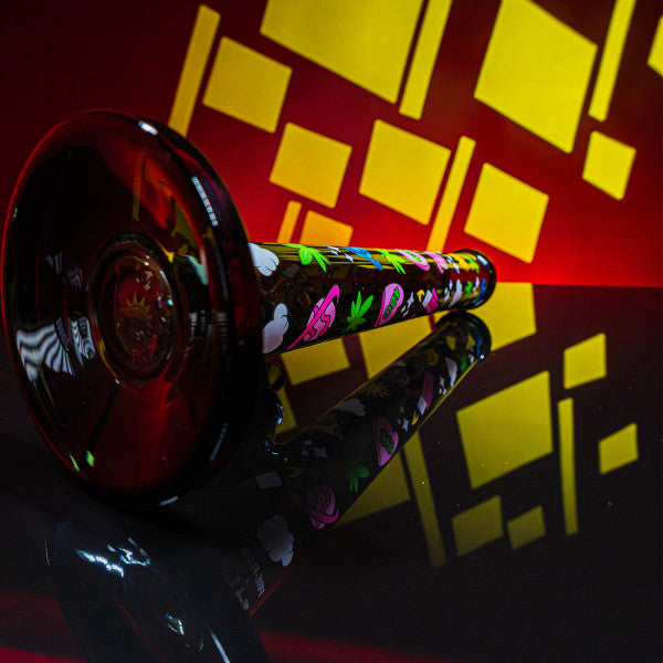 FIRE-FLOW™ X Black Leaf Bong 420 PATTERN