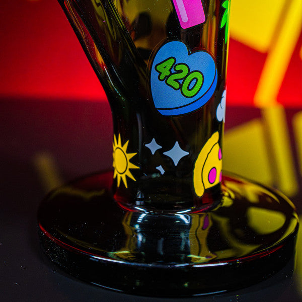 FIRE-FLOW™ X Black Leaf Bong 420 PATTERN