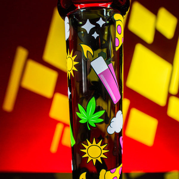 FIRE-FLOW™ X Black Leaf Bong 420 PATTERN