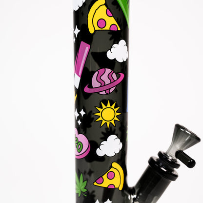 FIRE-FLOW™ X Black Leaf Bong 420 PATTERN