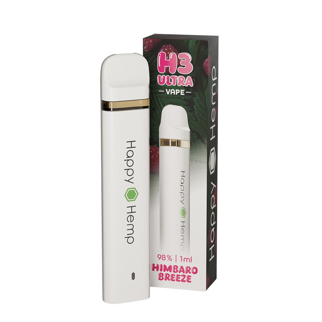 Happy Hemp H3 Ultra Vape - Himbaro Breeze 1ml