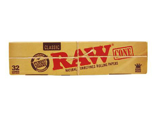RAW Cone Classic ungebleichte KS, 1 Schachtel je 32 Cones