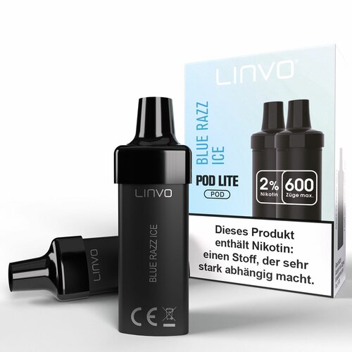 Linvo POD Lite Kit - Prefilled Pods (2 Stück) - Blue Razz Ice
