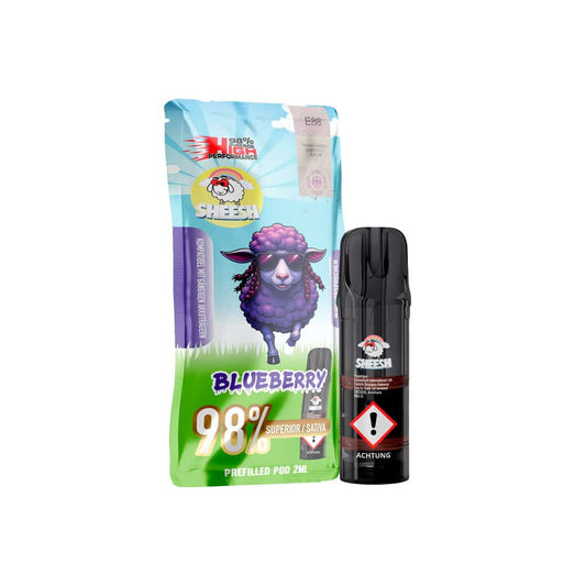 SHEESH Signature Pod - Blueberry (Sativa) - 98% Superior