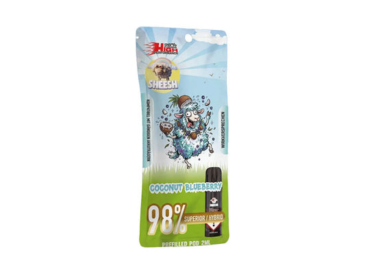 SHEESH Signature Pod - Coconut Blueberry (Hybrid) - 98% Superior