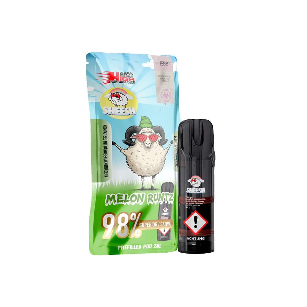 SHEESH Signature Pod - Melon Runtz (Sativa) - 98% Superior