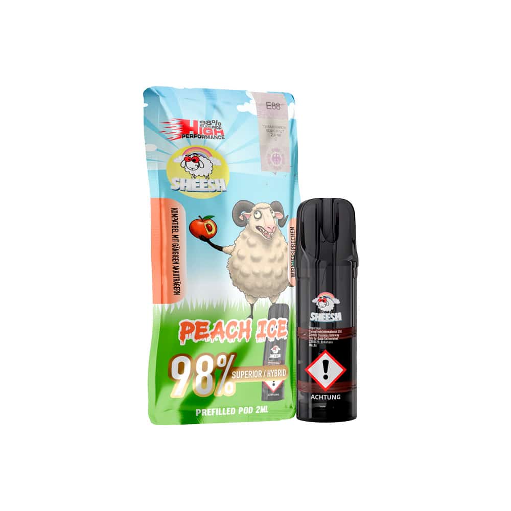 SHEESH Signature Pod - Peach Ice (Hybrid) - 98% Superior