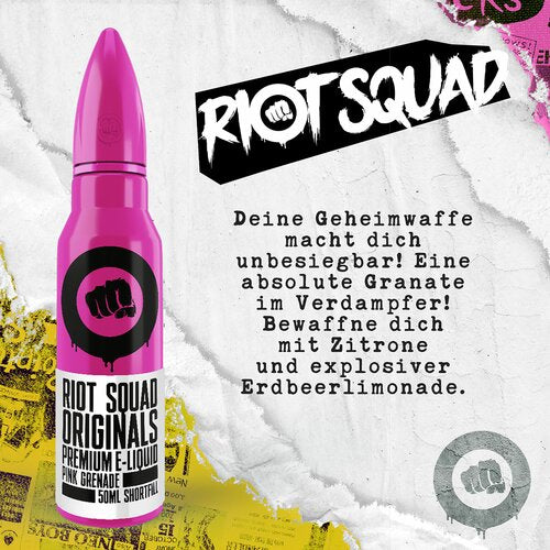 Riot Squad - Originals - Pink Grenade - 50ml (Shortfill)